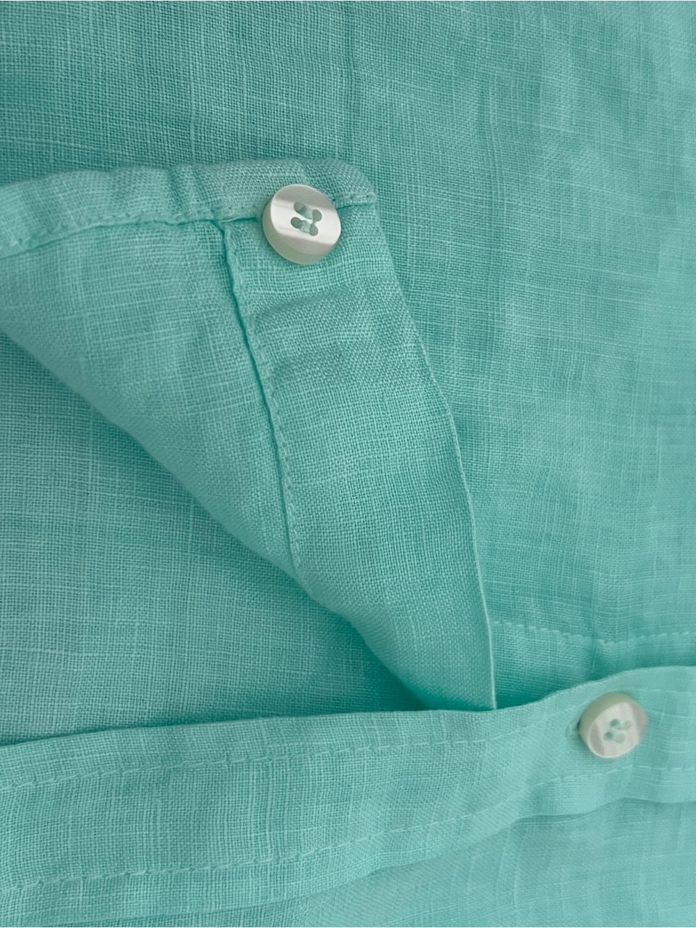 Haris Cotton Loose Fit 100%
Linen Long Sleeve Shirt Size M - Picture 7 of 12